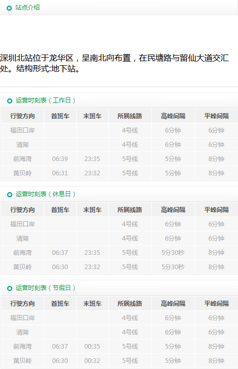 深圳北站地铁最后一般是几点-第1张-交通-答答问