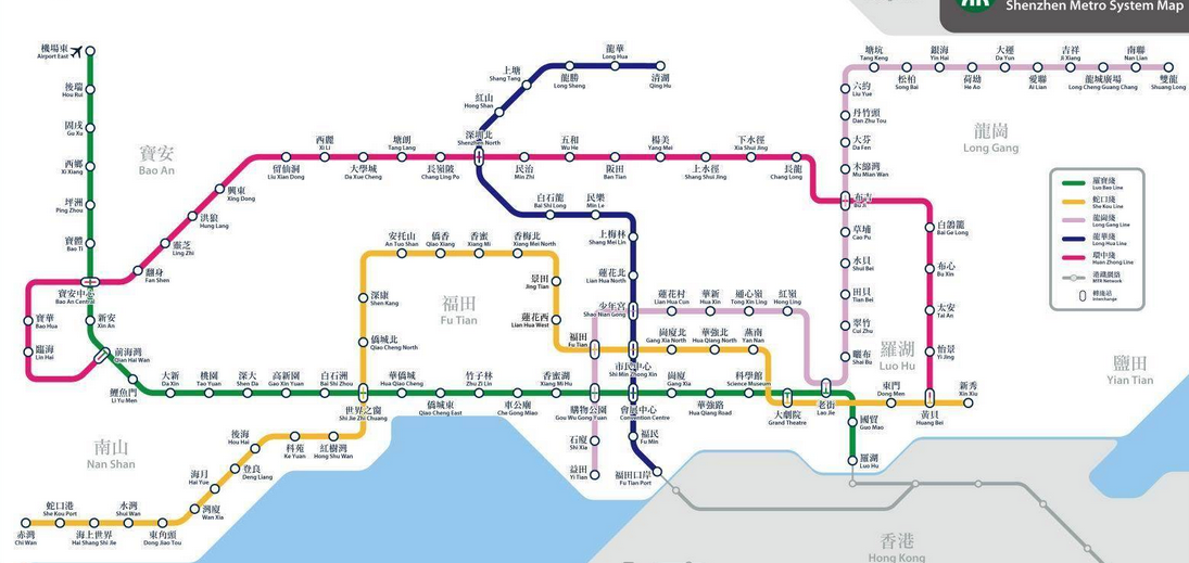 深圳地铁地图-第1张-交通-答答问