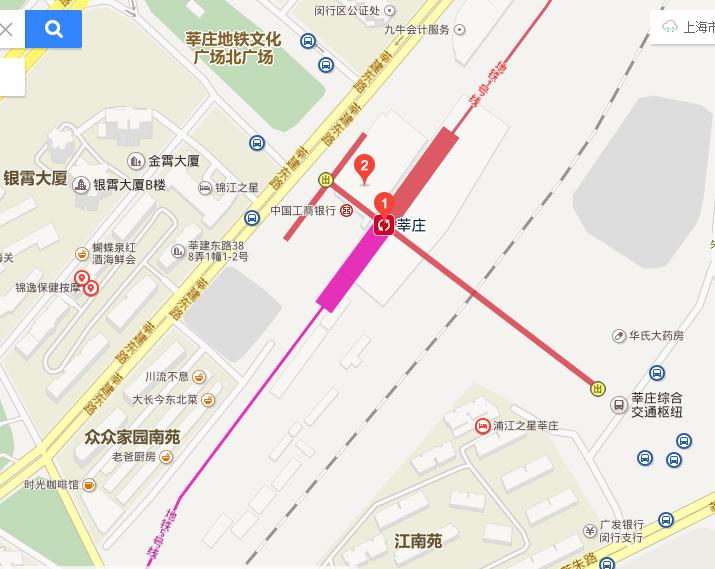 上海地铁1号线在辛庄站换乘5号线去闵行是站内换乘还是要出站后挨乘-第1张-交通-答答问