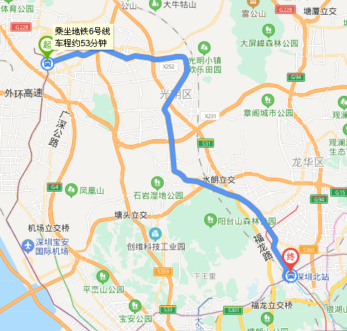 松岗到深圳北站坐地铁需要多长时-第1张-交通-答答问