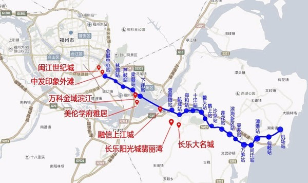 福州地铁6号线线路图-第1张-交通-答答问