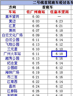 广州火车站到白云机场地铁 最早一班地铁的时间和站点-第1张-交通-答答问