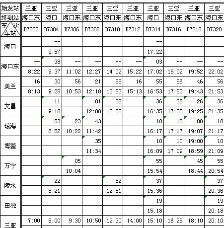 谁有海口轻轨的班次时间表啊-第1张-交通-答答问