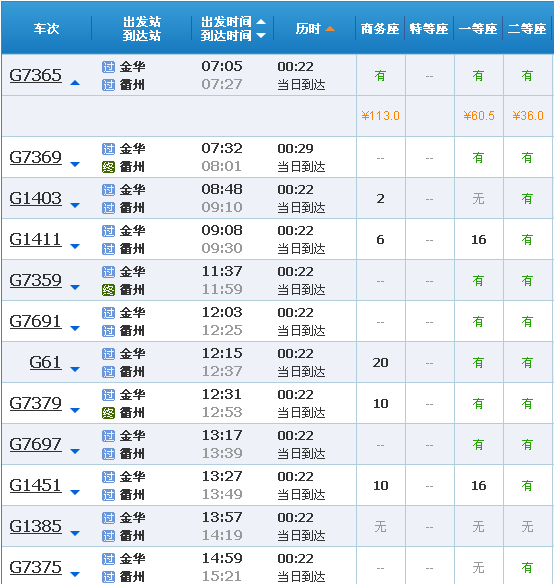高铁金华站到衢州站需要多少时间-第1张-交通-答答问
