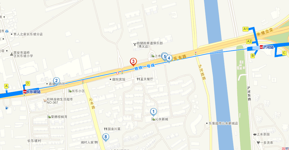 西安市地铁一号线路线哪站离沁水新城近-第1张-交通-答答问