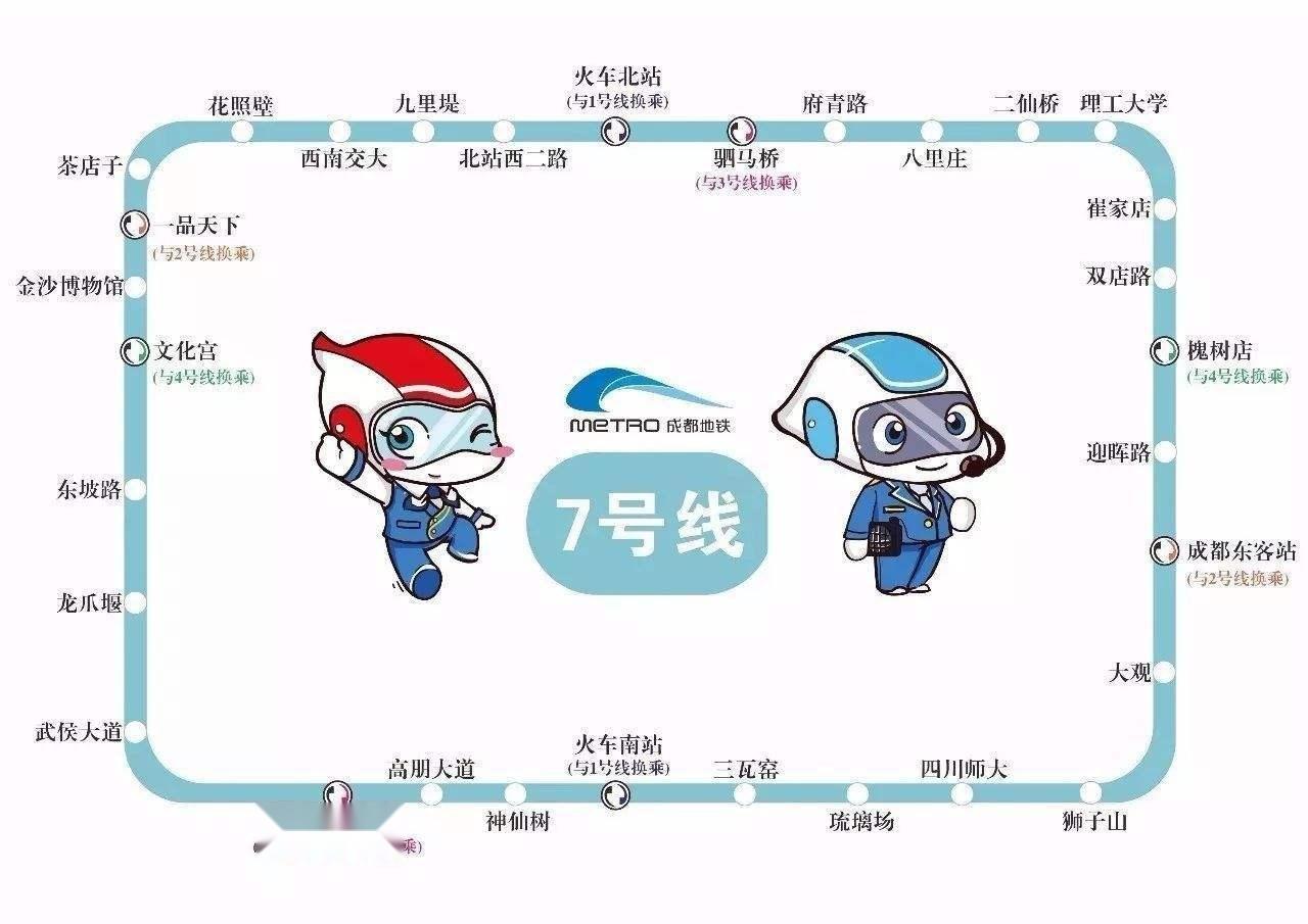 成都地铁7号线到火车南站需要经过几个站-第1张-交通-答答问