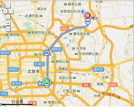 十里河到首都机场（3号航站楼）怎么走-第1张-交通-答答问