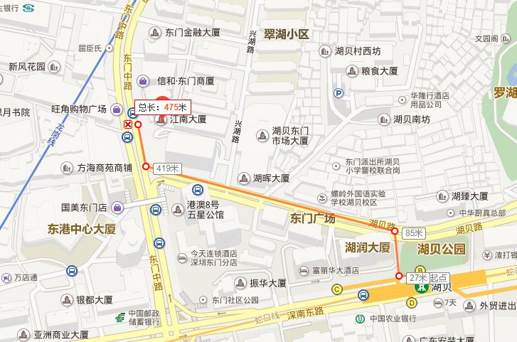 湖贝地铁站哪个出口离东门中路2002号近-第1张-交通-答答问