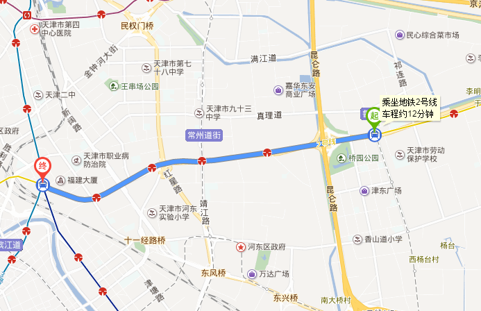 从屿东城站坐地铁到天津站要多久-第1张-交通-答答问