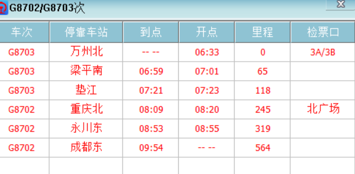 重庆北到成都的G8702高铁是在北广场进站，还是南广场进站-第1张-交通-答答问