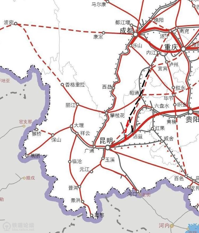 云南铁路的铁路网-第1张-交通-答答问