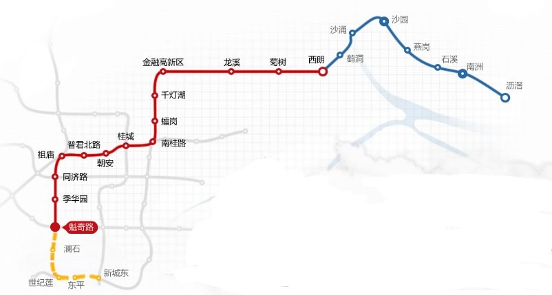 广东佛山地铁路线图，不要还没开通的。-第1张-交通-答答问