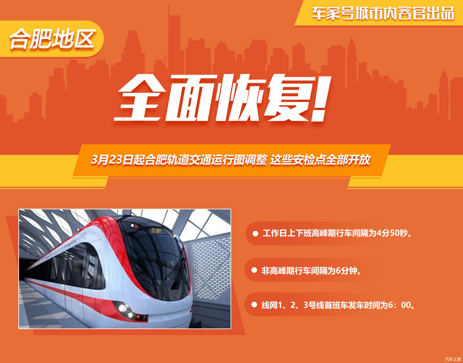 3月23日起合肥轨道交通运行图调整 ,线网运营将全面恢复-第1张-交通-答答问