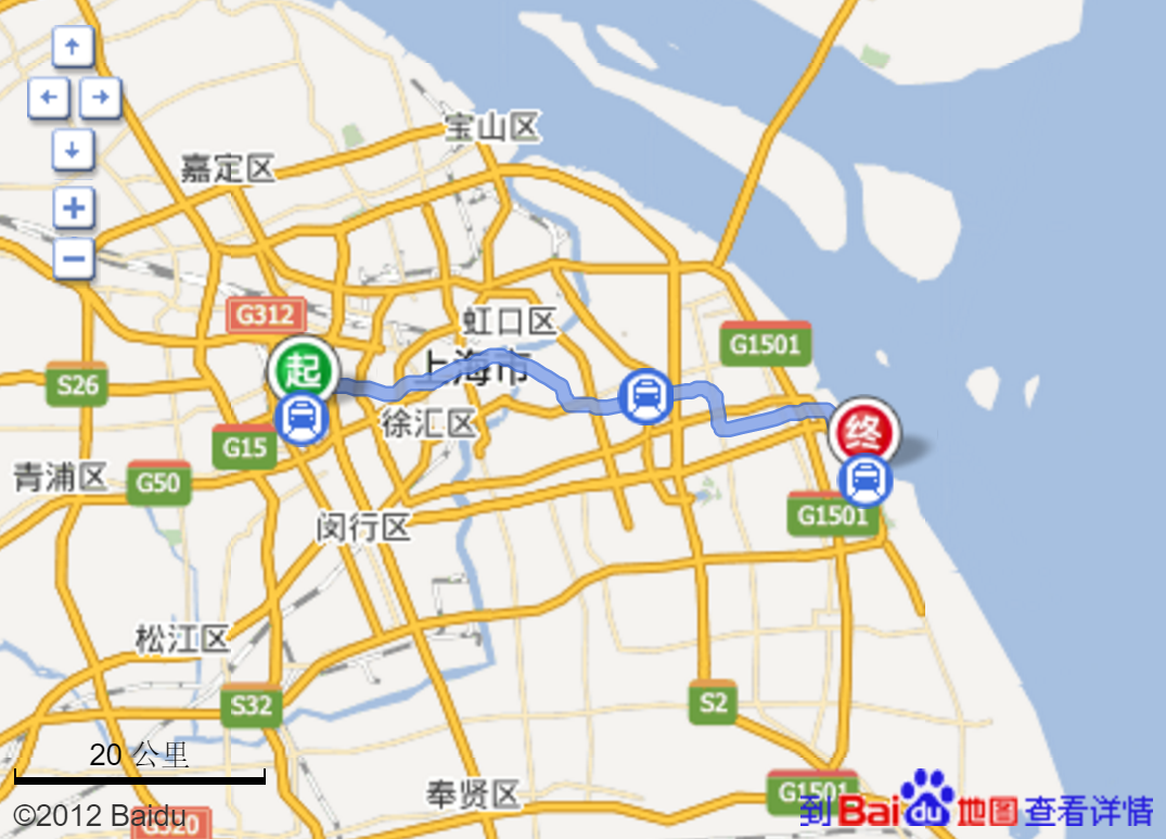 上海虹桥机场到浦东机场地铁的换乘。-第1张-交通-答答问