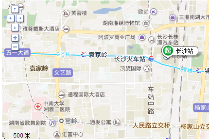 长沙火车站到湘雅二医院有地铁线吗-第1张-交通-答答问