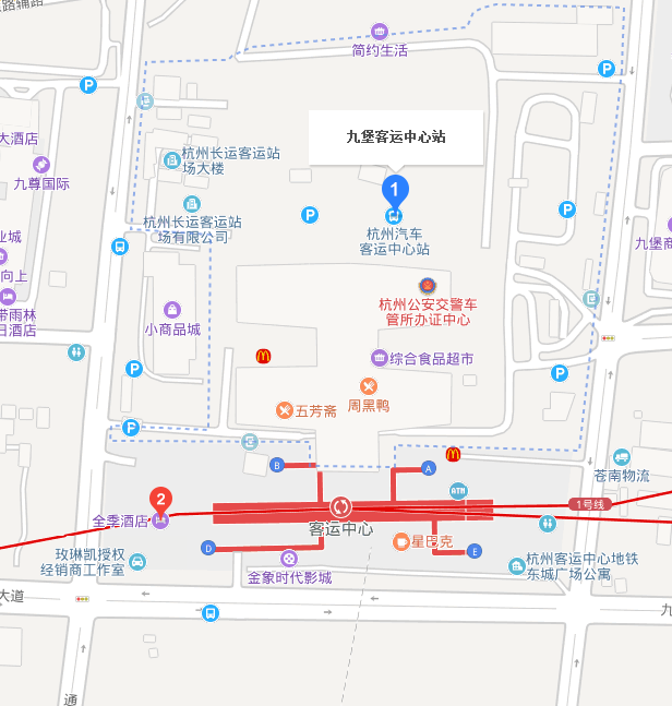 座地铁去杭州九堡客运中心在哪站下车出哪个出口-第1张-交通-答答问