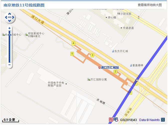 南京地铁11号线离明发城市广场多远-第1张-交通-答答问