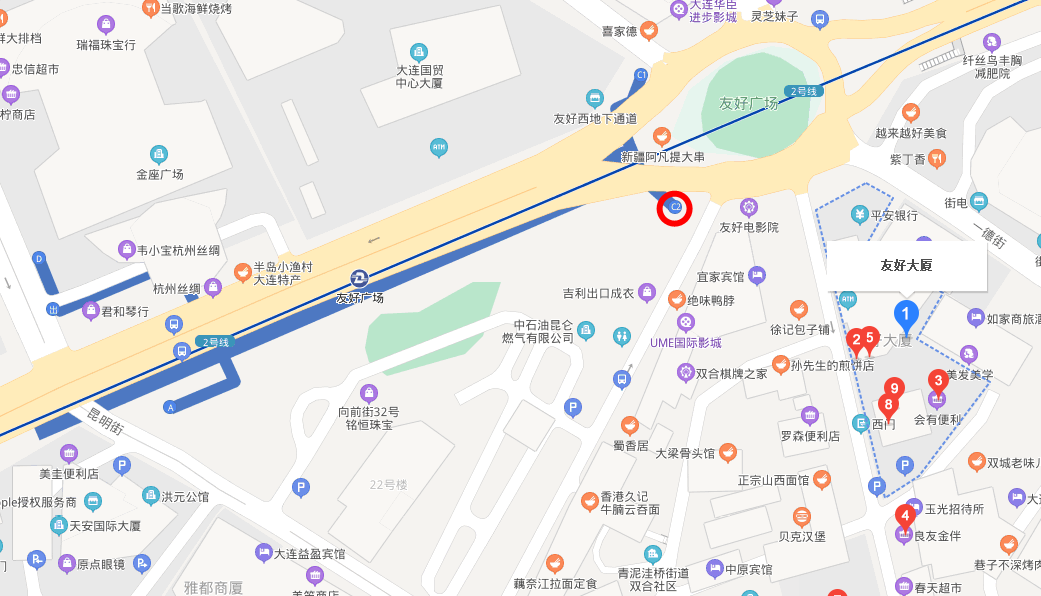 大连地铁友好大厦哪个口出-第1张-交通-答答问