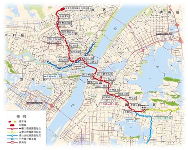 武汉轨道交通2号线的工程施工-第1张-交通-答答问