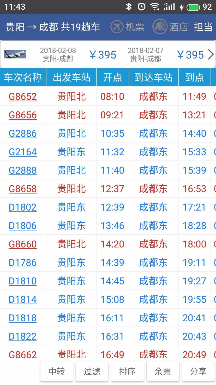 贵阳到成都高铁几点钟有-第1张-交通-答答问