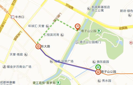 请问成都的朋友，从塔子山地铁站下来怎么到塔子山公园比较快谢谢-第1张-交通-答答问