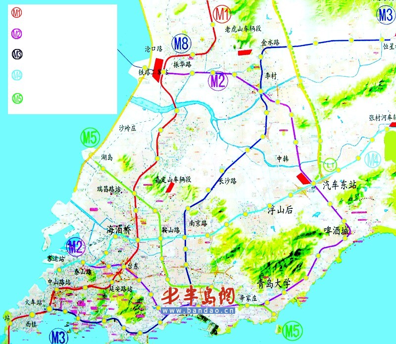 青岛市1号地铁途经哪些站点-第1张-交通-答答问