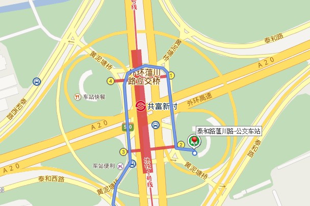 地铁1号线哪一站可以坐宝山3路公交车-第1张-交通-答答问