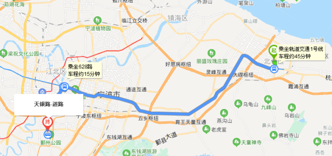 北仑坐地铁去宁波天银路，地铁怎么坐-第1张-交通-答答问