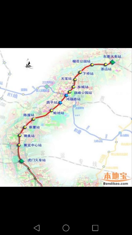 东莞地铁2号线路图-第1张-交通-答答问