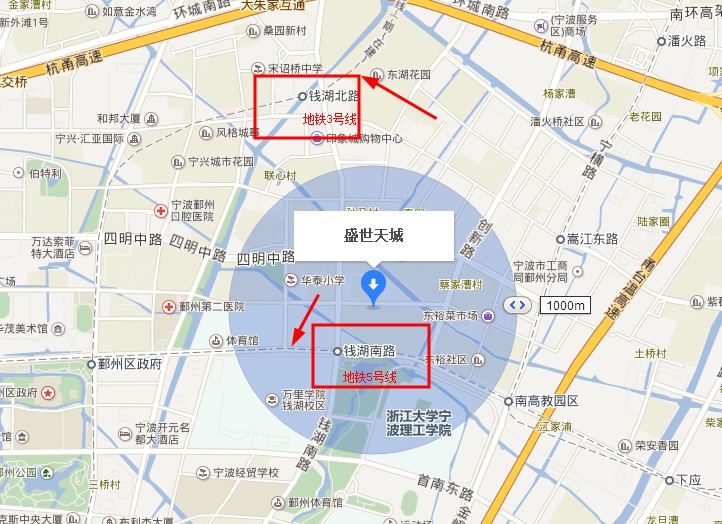 宁波市鄞州区盛世天盛附近有地铁吗-第1张-交通-答答问