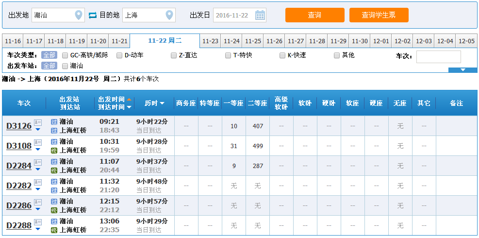 从潮汕站到上海的高铁有没有经过广州-第1张-交通-答答问