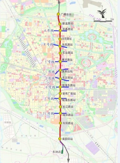 想知道: 郑州市郑州地铁二号线在哪-第1张-交通-答答问