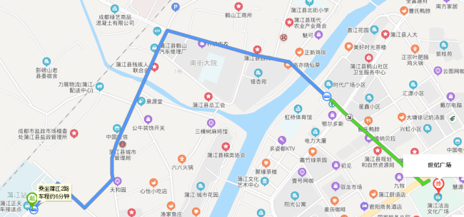 成都市浦江高铁站到浦江世纪广场怎么去-第1张-交通-答答问