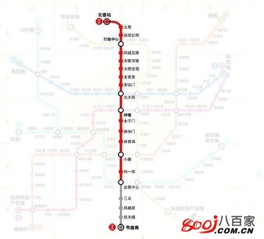 西安地铁2号线的延伸计划-第1张-交通-答答问