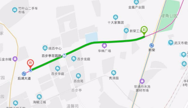 武汉新荣村地铁站到后湖大道城市广场,怎么走-第1张-交通-答答问