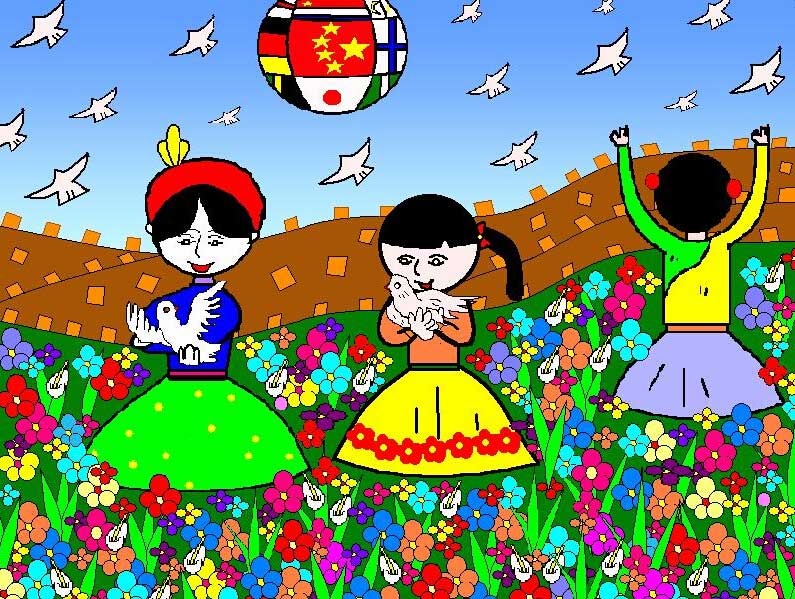 爱祖国爱家乡绘画儿童怎么画-第2张-旅游-答答问
