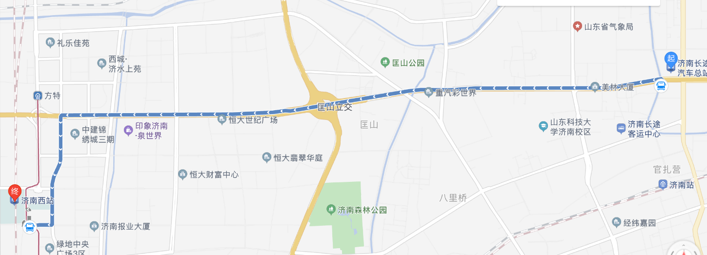 乘坐济南地铁1号线从哪个站下车离长途客运中心最近-第1张-交通-答答问
