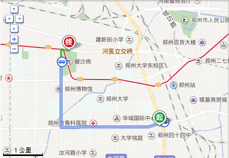 从郑州铁路局到碧沙岗公园北门怎么坐公交车，最快需要-第1张-交通-答答问