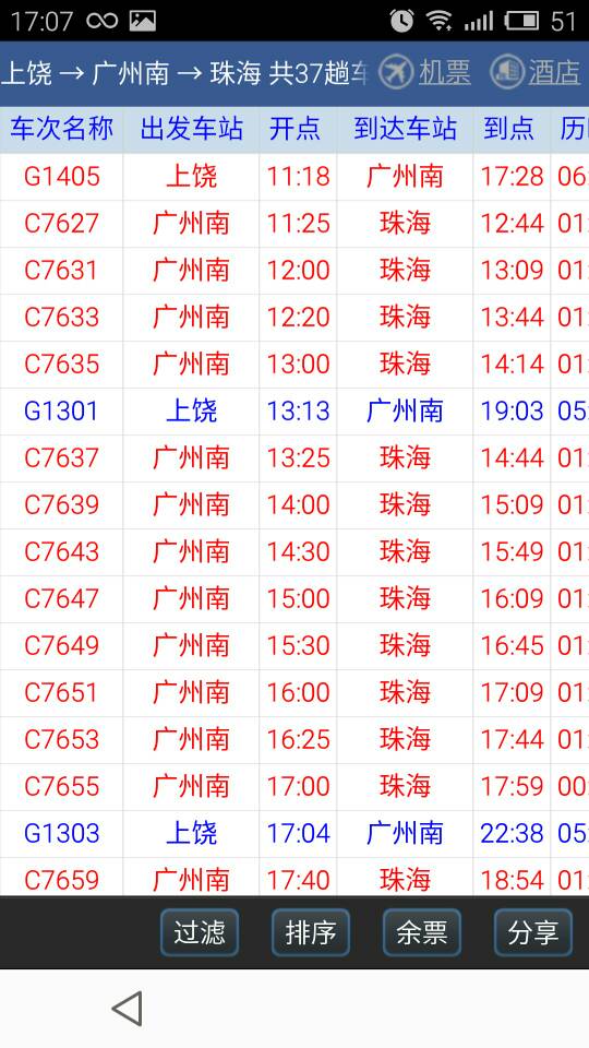 从上饶做火车去珠海怎么做好，要转几次车呢-第1张-交通-答答问