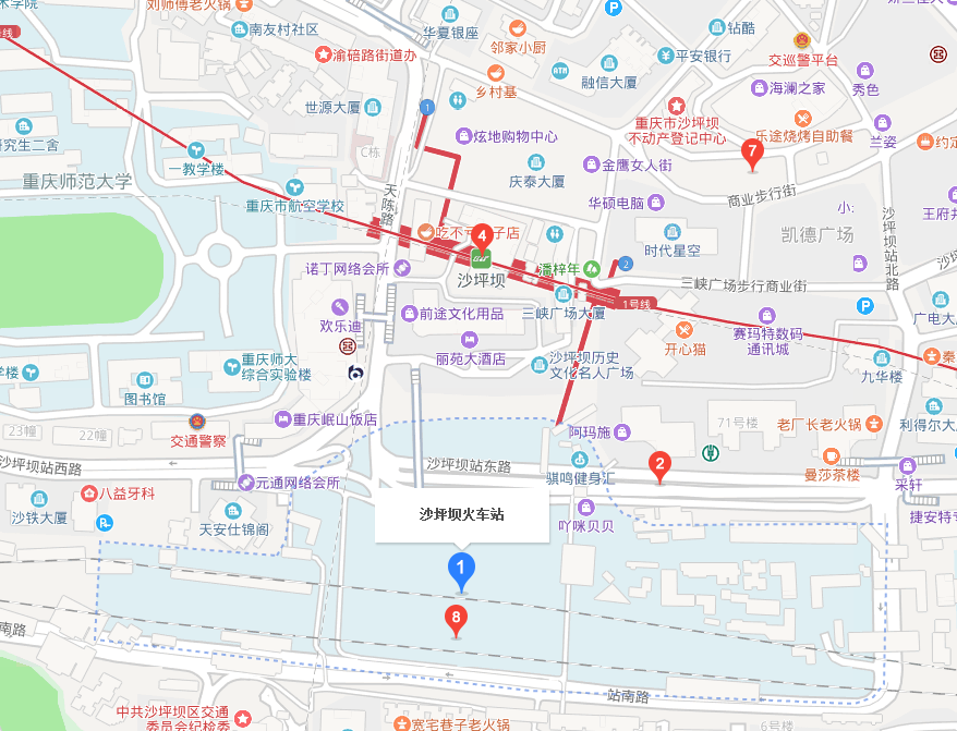 从沙坪坝火车站坐轻轨需要多长时间-第1张-交通-答答问