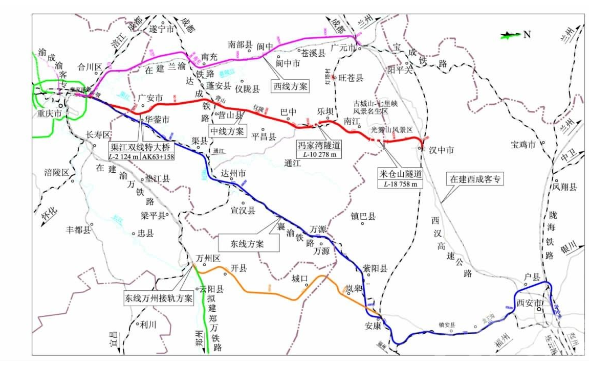 西渝高铁的走向确定-第1张-交通-答答问