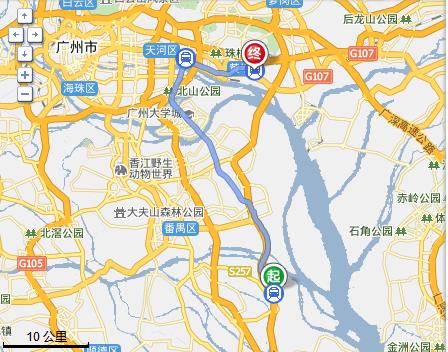 庆盛地铁至文冲地铁站几号线-第1张-交通-答答问