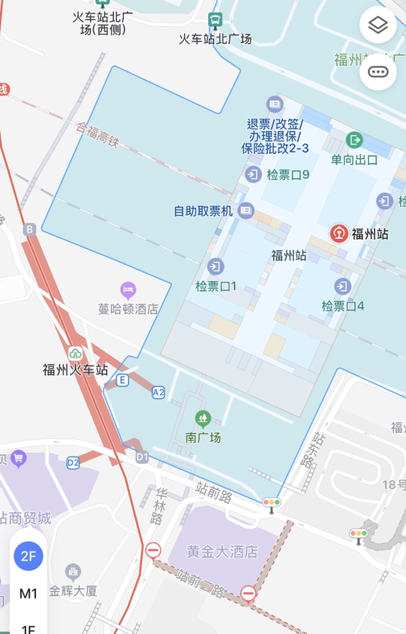 福州北站地铁哪个出口去进站-第1张-交通-答答问