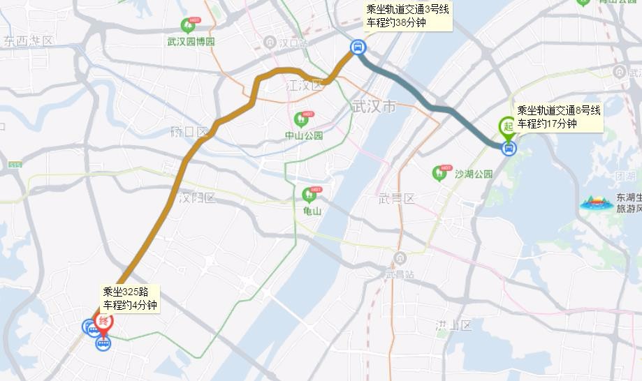从犁园8号地铁站至武汉协合西医院乘地铁怎么走-第1张-交通-答答问
