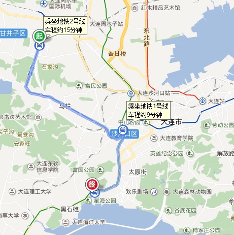 大连地铁2号线虹锦路有1号线去医大二院的吗-第1张-交通-答答问