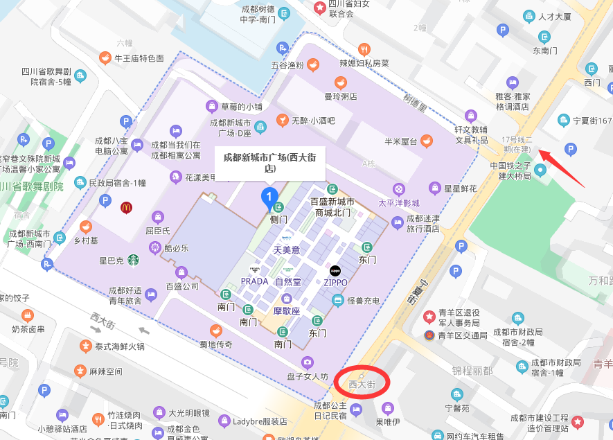 成都新城市广场旁边小区修的地铁是几号线-第1张-交通-答答问