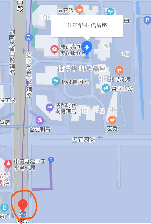 成都市高新区剑南大道中段1533号坐地铁在哪怎么走-第1张-交通-答答问