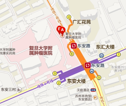 东安路下地铁从几号出口出去到肿瘤医院-第1张-交通-答答问