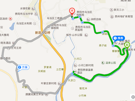贵阳保利春天大道离新天寨有多远-第1张-交通-答答问