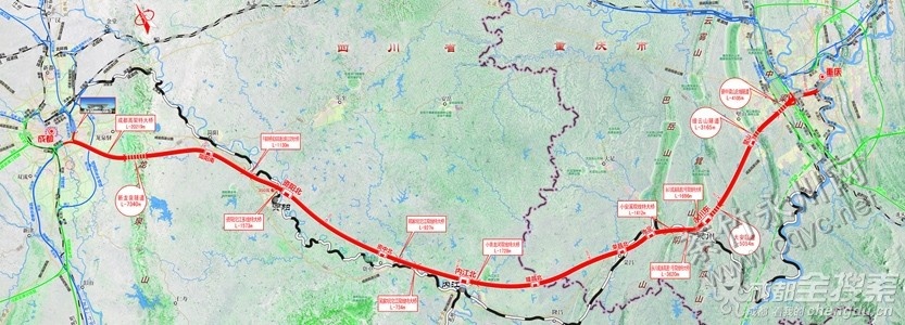 成渝高铁的线路站点-第1张-交通-答答问